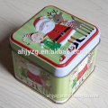 small square shape christmas gift tin chinese tea packaging box